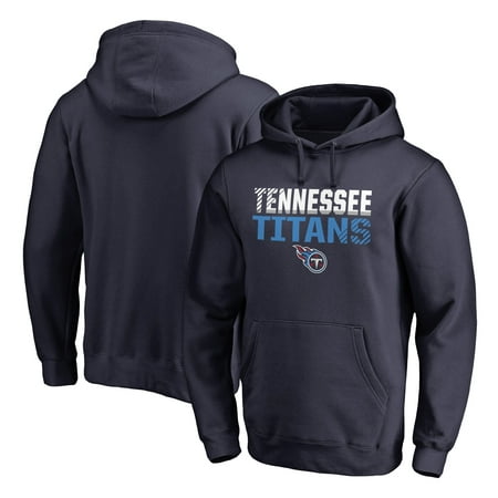 Men's NFL Pro Line by Fanatics Branded Navy Tennessee Titans Iconic Collection Fade Out Pullover Hoodie