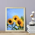 thumbnail image 2 of Designs ByLITA Radiant Sunflowers, 11 x 14 Wooden Wall Print Inspirational (Framed) | Beautiful Flowers | Stylish Modern Decoration For The Home and Office, 2 of 3