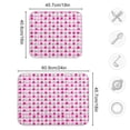 thumbnail image 3 of Cherry on Gingham Dish Drying Mat 16x18 Absorbent Microfiber Draining Rack Pad for Kitchen Counter Sink, 3 of 8