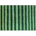 thumbnail image 1 of Ahgly Company Machine Washable Indoor Rectangle Oriental Turquoise Blue Modern Area Rugs, 2' x 5', 1 of 4