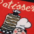 thumbnail image 4 of 2 Piece Non Slip Kitchen Mat Rubber Backing Doormat Runner Rug Set, Patisserie (19"x59"+19"x31"), 4 of 5