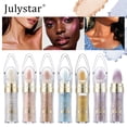 thumbnail image 2 of Julystar Multi-Use Highlighter Powder, Sponge-Tip Loose Shimmer Powder for Face, Body, Eyes & Hair, Long-Lasting All-Over Glow Makeup, 2 of 11