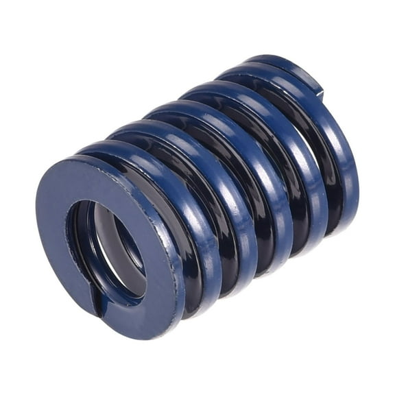 Uxcell Die Spring 16mm OD 20mm Long Spiral Stamping Light Load Compression Die Springs, Blue