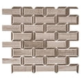 thumbnail image 2 of Turret Rocca Brown Brick Joint Marble Look Natural Stone Mosaic Wall and Floor Tile, 2 of 7