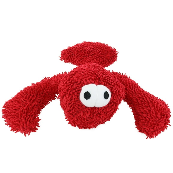 Mighty Microfiber Ball Lobster Durable Plush Squeaky Dog Toy