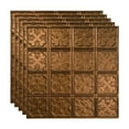 thumbnail image 1 of FASÄDE Traditional 10 Decorative Vinyl 2ft x 2ft Lay in Ceiling Panel in Oil Rubbed Bronze(5 Pack), 1 of 5
