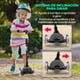 thumbnail image 2 of Monopatin Scooter para Niños de 2 a 5 Años Hurtle, 3 Ruedas con Luces LED, Mini Kickboard con Freno, Manillar Ajustable de 63 cm a 71 cm, Antideslizante, Patin del Diablo, Negro, 2 of 7