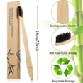thumbnail image 2 of 20 Pieces Biodegradable Bamboo Toothbrushes Reusable Charcoal Bamboo Toothbrush Natural Reusable Toothbrushes With Bpa-free Soft Bristles And Natural, 2 of 5