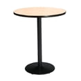thumbnail image 1 of KFI 30" Table Ronde avec Plateau Naturel Base Noire Ronde Hauteur Bistro, 1 of 1