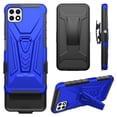 thumbnail image 7 of Compatible for Boost Celero 5G Case with Holster Belt Clip Hybrid Shockproof Protective Phone Cover with Kickstand - Blue, 7 of 7