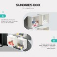 thumbnail image 2 of 2Pcs Craft Organizer Flip-top Storage Box Hanging Storage Box Plastic Sundries Box, 2 of 9