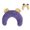 Blue, variant on Dog Neck Pillow U-Shaped Calming Cushion Soft Plush Cat Neck Support Cushion with Cute Ears Cozy Pet Bed Pillow for Small Dogs and Cats Indoor Rest and Relaxation