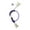 Purple, variant on Interactive Cat Chew Toy with Teether Bell Cloth Biting Toy for Kittens and Adult Cats Purple 60cm