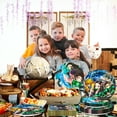 thumbnail image 4 of Demon Slayer Birthday Party Decoration Tableware Set, 46 Pcs demon Slayer Party Supplies Tableware Include demon Slayer Table Cloth Banner Plates Napkins Cups etc  demon Slayer Birthday Supplies, 4 of 6