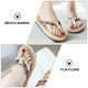 thumbnail image 5 of 1 par de chanclas informales para playa y verano, zapatillas planas de paja de imitación para mujer, 5 of 6