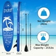 thumbnail image 3 of Spaco Inflatable & Adjustable Stand Up Paddle Board-M, Wide Stable Design, Non-Slip Comfort Deck for Youth & Adults, 3 of 6