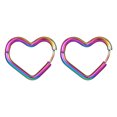 thumbnail image 1 of LYMAYTER Boucles d'Oreilles pour Femmes 1 Paire - Acier Géométrique, Multi - Formes, 1 of 6