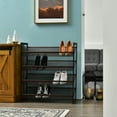 thumbnail image 3 of Costway 4-Tier Shoe Rack Adjustable to Flat Slant Shoe Organizer Holder Stand, 3 of 11