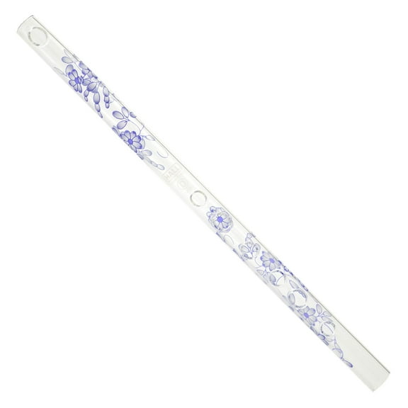 Hall Crystal Flute 11716 - Inline Glass Flute in G - Blue Delft