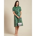 thumbnail image 4 of Moomaya Printed Button Down Shirt Dress For Women, Short Sleeve Midi Shirt Dress, 4 of 9