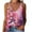 Hot Pink, variant on Summer Women Tank Tops Plus Size V-Neck Sleeveless Color Printed Classic Pullover Blouse Shirt Spaghetti Straps Casual Loose Dressy Going Out Tops For Women