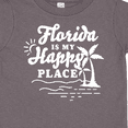 thumbnail image 4 of Inktastic Florida is My Happy Place with Palm Trees Boys or Girls Toddler T-Shirt, 4 of 5