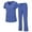 CEIL BLUE, variant on NATURAL UNIFORMS Womens Scrub Set Lightweight Stretch with 12 Pockets