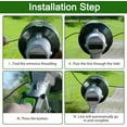 thumbnail image 6 of Weed Eater String .095 - Twist Weed Wacker String - 338 FT Heavy Duty Weed Trimmer Line for Echo Husqvarna Stihl Ego Oregon Trimmer Line - Black$$Tools, 6 of 7