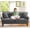 Gray, variant on Welzona Loveseat Sofa, 69" Love Seat Couches, Velvet Small Couch, Beige Couch