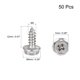 thumbnail image 2 of Tornillos autorroscantes Phillips con arandela hexagonal Uxcell M4 x 12mm de acero inoxidable 304, paquete de 50, 2 of 4
