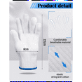 thumbnail image 3 of 24 Pairs Cotton Hand Working Gloves White Liners for Safety Work Thicker Men Women, 3 of 5