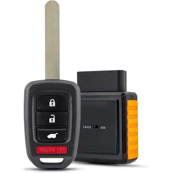 Easy to Use 4 Buttons Car Key Fob Replacement Remote Key Kit for Honda CR-V 2014 2015 2016 CRV Honda Keyless Entry Remote MLBHLIK6-1T