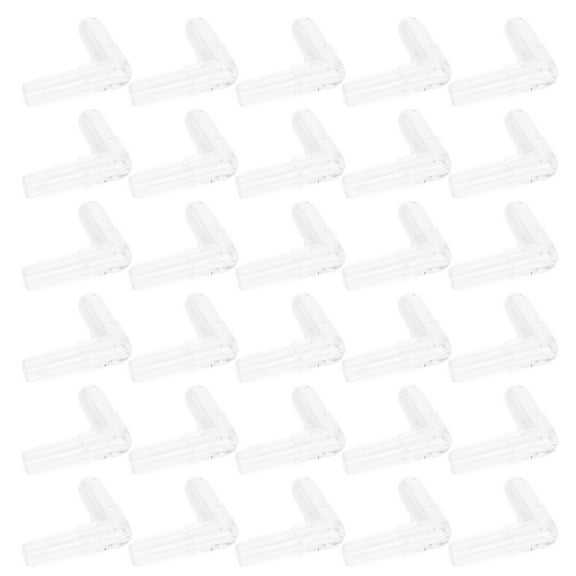 30pcs 4MM Aquarium Fish Tank Air Tubing Splitter L Shape 3 Way 4 Way Adapter Connector