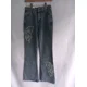 thumbnail image 5 of Pantalones vaqueros rectos americanos de cintura alta y pierna ancha para mujer, pantalón vaquero con bordado de mariposa, con cremallera, hasta el tobillo, Y2k, Vintage, 5 of 5