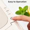 thumbnail image 6 of Portable Countertop Ice Maker,18Lbs/24H Bullet Ice Machine,7-Min 6Pcs Fast Ice Making Self-Cleaning,One-Touch Operation,Removable Lid Easy to Clean,Inculde Ice Scoop for Home,Kitchen,Office,RV(Beige), 6 of 8