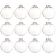 thumbnail image 4 of Raindrops Christmas Ball Ornaments Transparent 15Pcs 3.1In, 4 of 8