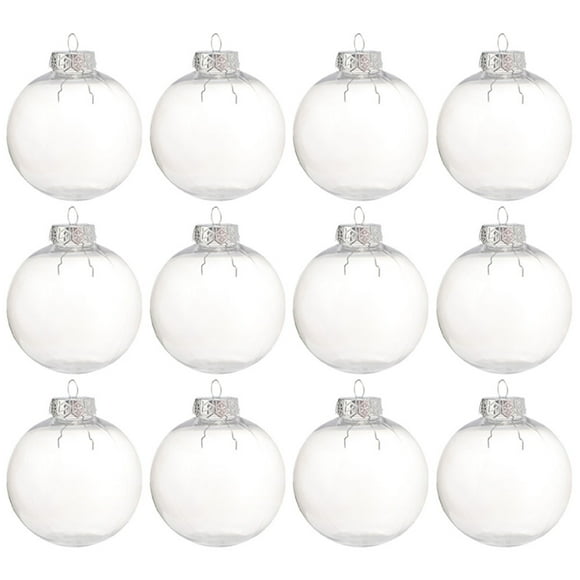 unbranded 15Ud Esferas Transparentes Para Adornos Navideños Colgantes Ideales Para Regalos Y Festiva