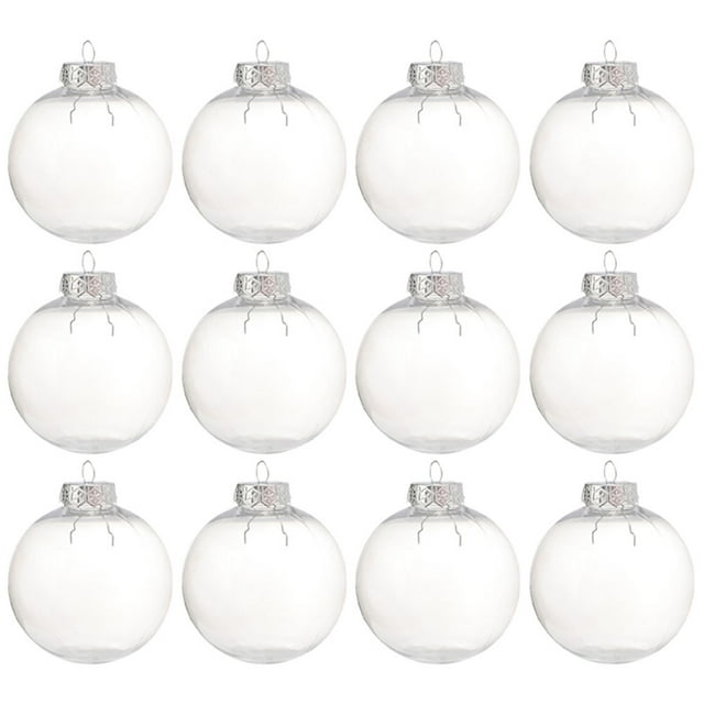 unbranded 15Ud Esferas Transparentes Para Adornos Navideños Colgantes Ideales Para Regalos Y Festiva