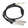 thumbnail image 3 of Oubit Stereo Splitter Y Cable,1/4 Inch Stereo Splitter Mono Male Plugto Dual Inch Female Jack Cable Dual Inch Splitter Cable Class Leading Features, 3 of 9