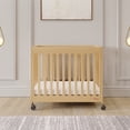 thumbnail image 5 of Foundations Boutique Compact Folding Hotel Crib with 3" Mattress and Locking Wheels, Natural, 5 of 8