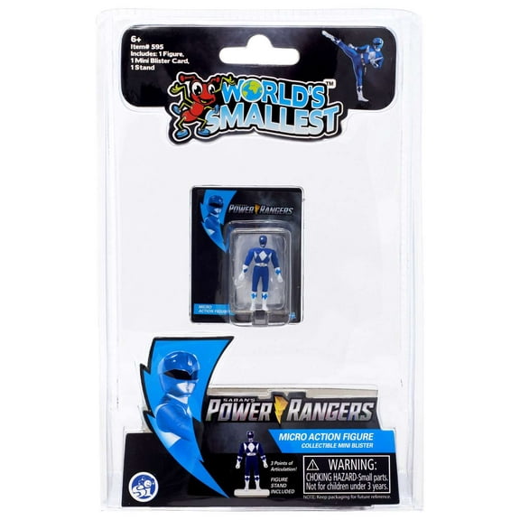 Power Rangers World's Smallest Blue Ranger Action Figure