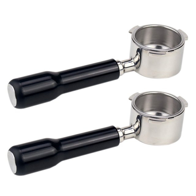 2X Portafiltro Sin Fondo de Café de 51MM para EC680 / EC685 Reemplazo de Filtro Cesta de Filtro Accesorios de Café