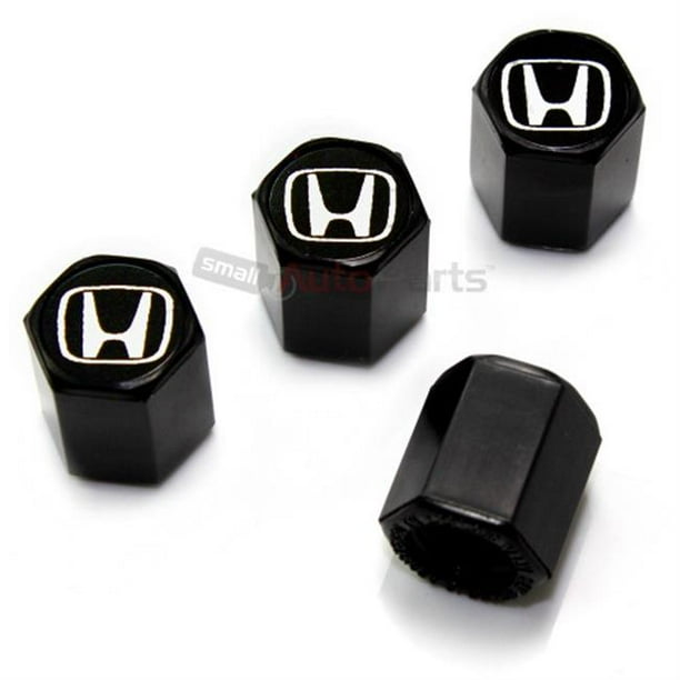 Logo Caps Honda Black Logo Black Abs Tire Valve Stem Caps