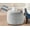 Light Grey, variant on Round Pouf Ottoman,Small Poofy Ottoman,Foot Stools Ottomans,Foot Rest for Couch,Furry and Fluffy Poufs for LivingRoom,Hassocks and Ottomans Soft for Chair,Memory Foam Filling-Dark Grey 20x15'