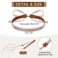thumbnail image 2 of 6 PCS Banda de Sombrero de Rhinestone Cinturones de Sombrero Brillantes para Mujeres Hombres Gorras Sombrero de Vaquero (Plata), 2 of 7