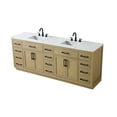 thumbnail image 6 of Elegant Kitchen and Bath Alden 84 inch Double Bathroom Vanity in Honey Brown, 6 of 10