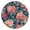 Pioneer Flower Floral, variant on Pioneer Flower Floral Print Pattern Round Fitted Tablecloth with Elastic Edge,Dining Table Cover Waterproof,Outdoor Round Tablecloth for Camping,Dining,Indoor and Outdoor