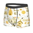 thumbnail image 2 of Balery Farm Bee Cute Honey Men's Boxer Briefs, Soft and Breathable Cotton Underwear with nylon Waistband-Small, 2 of 9