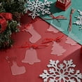 thumbnail image 4 of DIY 30 Pieces Acrylic Christmas Ornaments 3 Styles DIY Blank Christmas Tree Decoration Pendants Clear Acrylic Painting Hanging Supplies with Ribbon Cord for Christmas Party Holiday Decoration DIY, 4 of 5