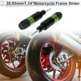 thumbnail image 2 of Unique Bargains 0.73" Motorcycle Slider Frame Aluminum Alloy Plastic Wheel Fairing Protection Crash Pad Protector Guard 1.14" 4.65"  Green 2 Pcs, 2 of 7